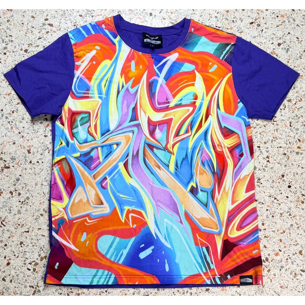 Rome Pays Off For Wynwood Walls Men's Exclusive Short Sleeve T-Shirt Size Large